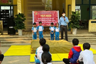 Liên đội Trường PTDTBT TH&THCS Trà Tây Tập huấn phòng chống đuối nước và phòng chống tai nạn thương tích và xâm hại trẻ em
